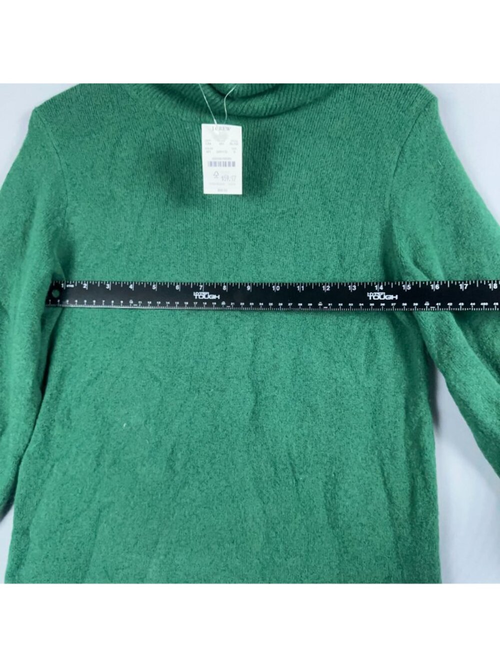 J.Crew Turtleneck Sweater Dress Size Small Green Smooth Soft Wool Blend Was $99 - Picture 11 of 14